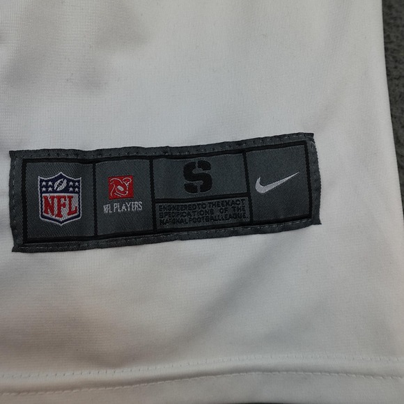 Philadelphia Eagles Jersey Mens Small White NFL Randall Cunningham Nike - Picture 3 of 12